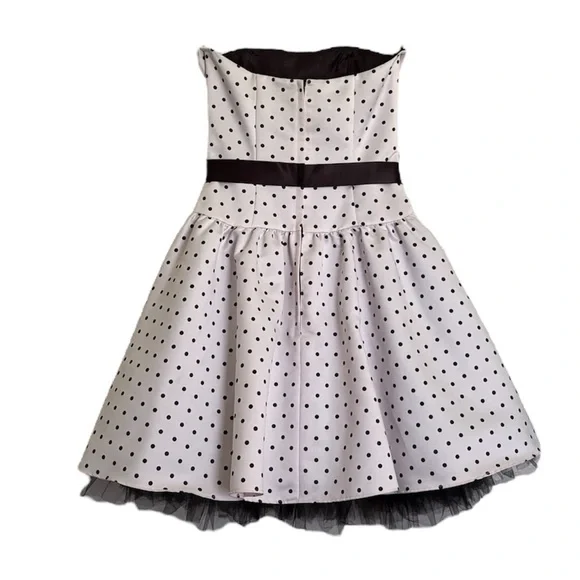 Jessica McClintock Vintage Strapless Party Cocktail Dress - Picture 3 of 14